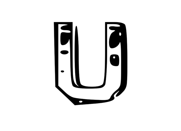 Fun Whacky Playful Mono Letter U V.1 Review