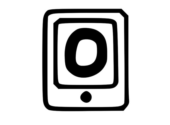 Mobile Tablet Device Mono Letter O Review